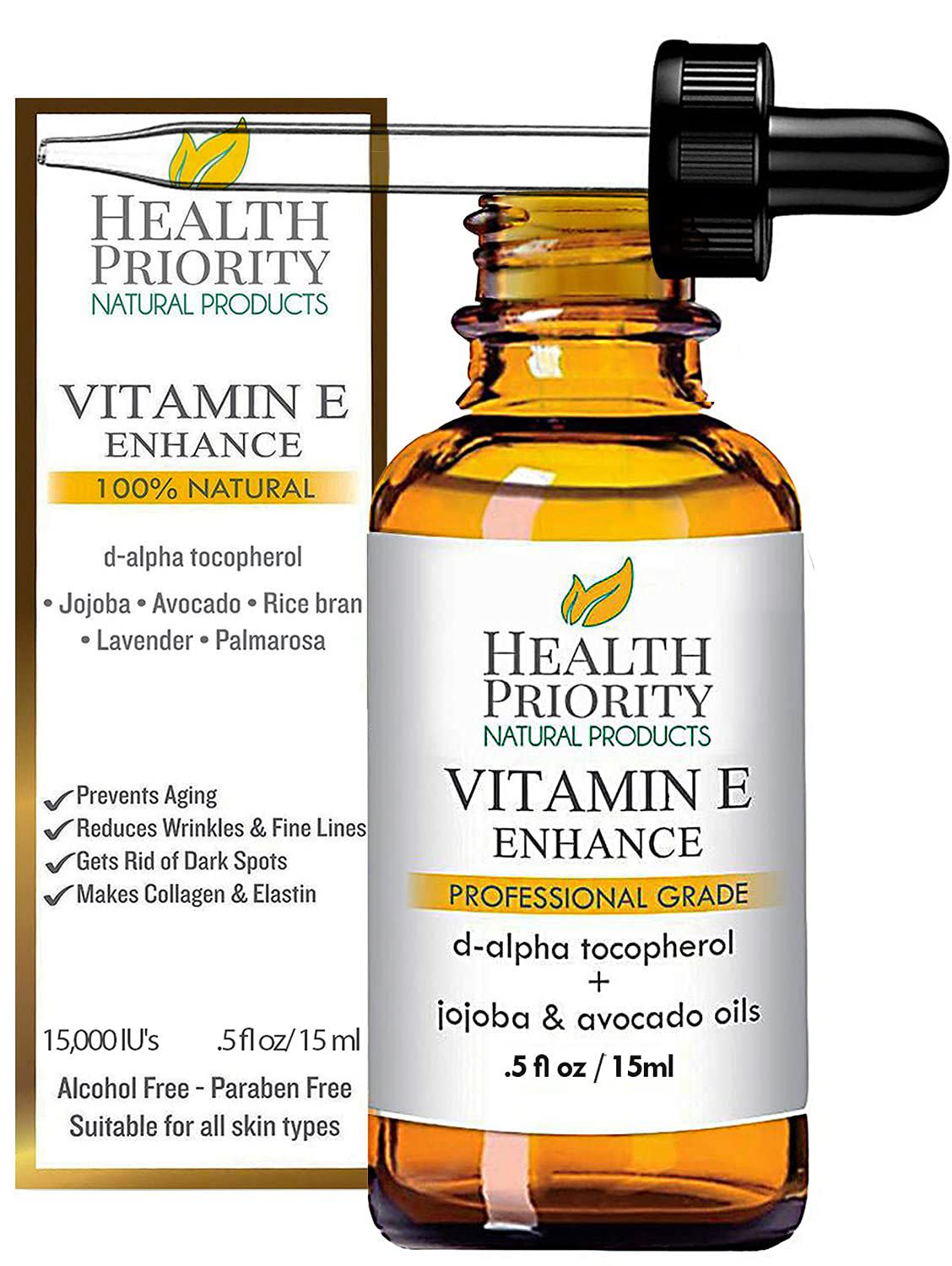 Health Priority Natural Products Vitamin E Oil