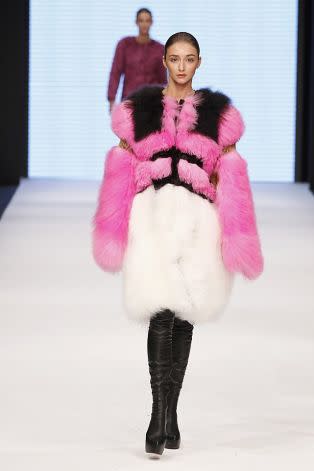 Suddenly those classy mink coats women wear to the Opera don’t seem so bad.<br><br>Credit: Stockholm Fashion Week