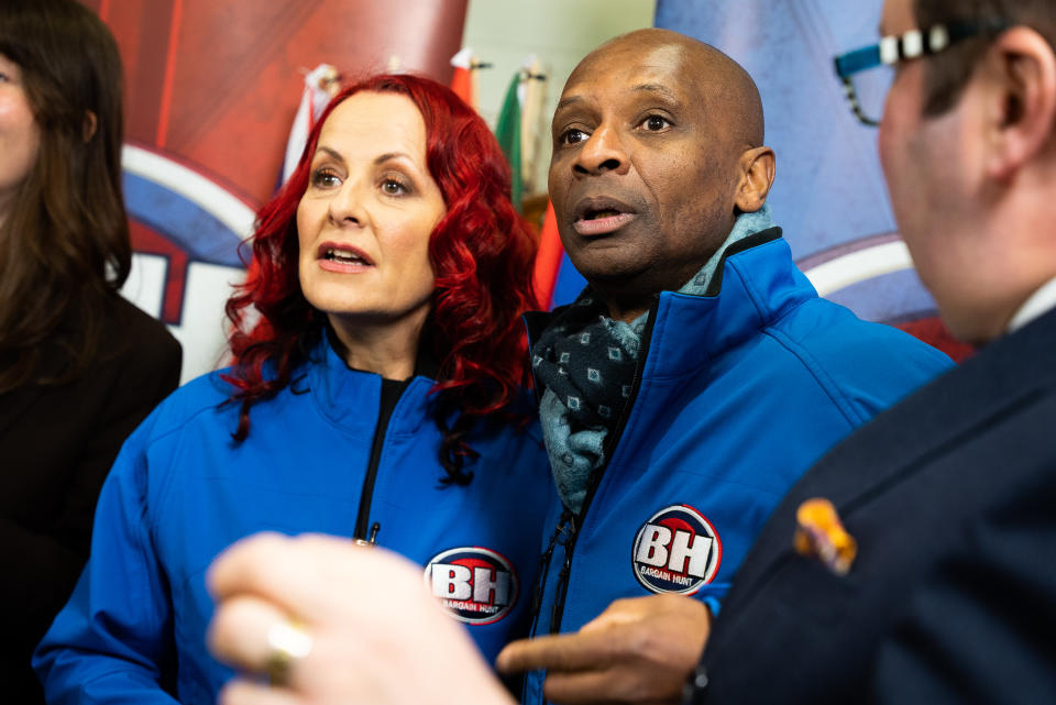 Blue team Carrie Grant and Andy Abraham 