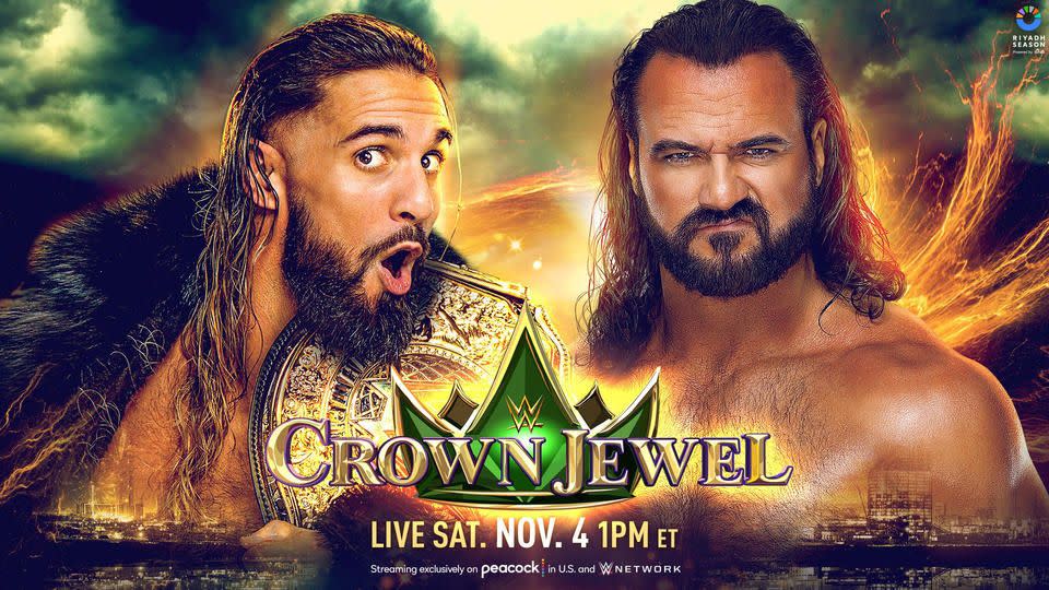 wwe crown jewel 2023 seth rollins vs drew mcintyre