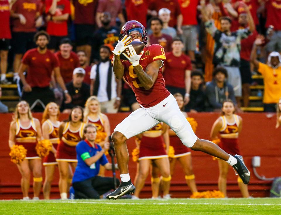 One of Memphis' top receivers is Iowa State transfer Joe Scates.