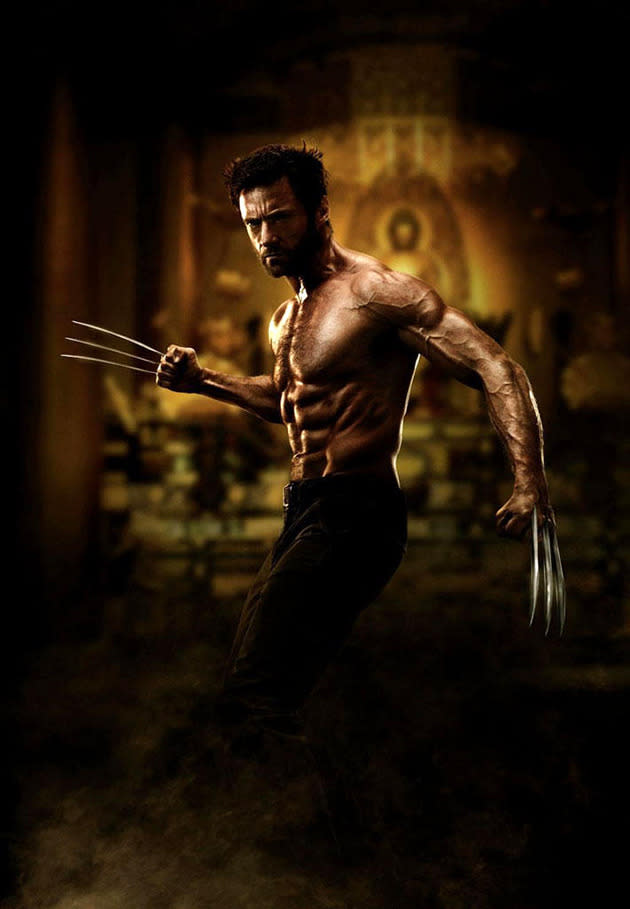 <p>The poster man for cinematic shirtlessness, Hugh's tortured and very toned Wolverine ushered in a new era of strength training for actors trying to show off superhero strength.</p>