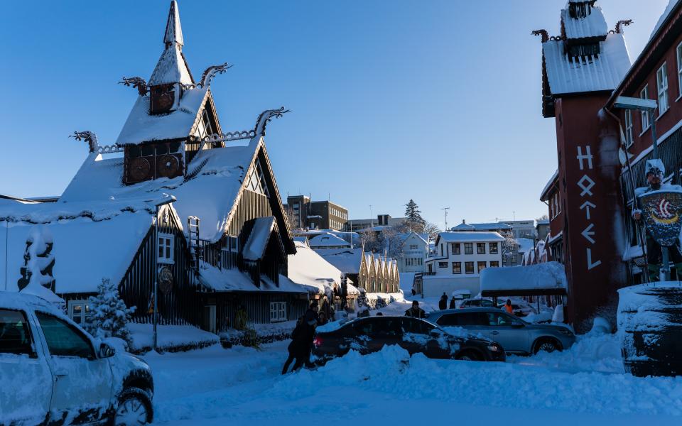 Iceland turns into winter wonderland after record snowfall