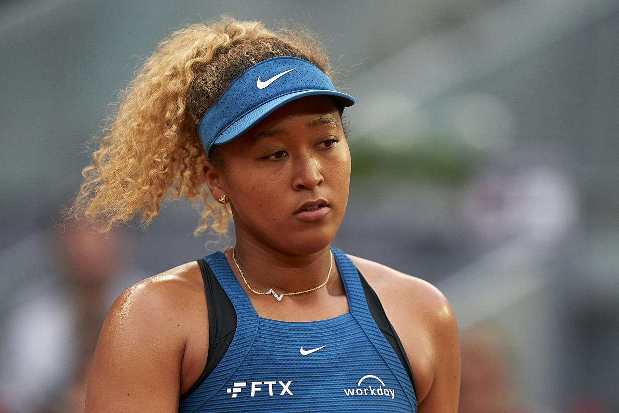 Naomi Osaka durante su participación en el Abierto de Madrid Mutua en La Caja Mágica. (Photo by Jose Manuel Alvarez/Quality Sport Images/Getty Images)