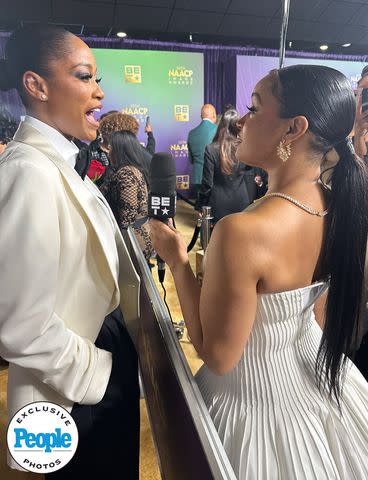 <p>Kenya Rucker</p> Keke Palmer at the NAACP Image Awards