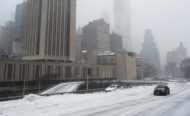 Winter Storm Stella unleashed its fury on much of the northeastern United States on March 14 dropping snow and sleet across the region and leading to school closures and thousands of flight cancellations