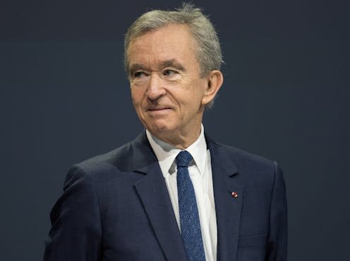 <span class="caption">Who's coming next? The head of the LVMH empire Bernard Arnault will need a succession plan.</span> <span class="attribution"><a class="link " href="https://www.shutterstock.com/image-photo/paris-france-june-5-2018-ceo-1106081138" rel="nofollow noopener" target="_blank" data-ylk="slk:Frederic Legrand - COMEO/Shutterstock;elm:context_link;itc:0;sec:content-canvas">Frederic Legrand - COMEO/Shutterstock</a></span>