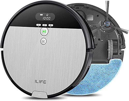 ILIFE V8s, Robot Vacuum and Mop Combo, Big 750ml Dustbin, Enhanced Suction Inlet, Zigzag Cleani…