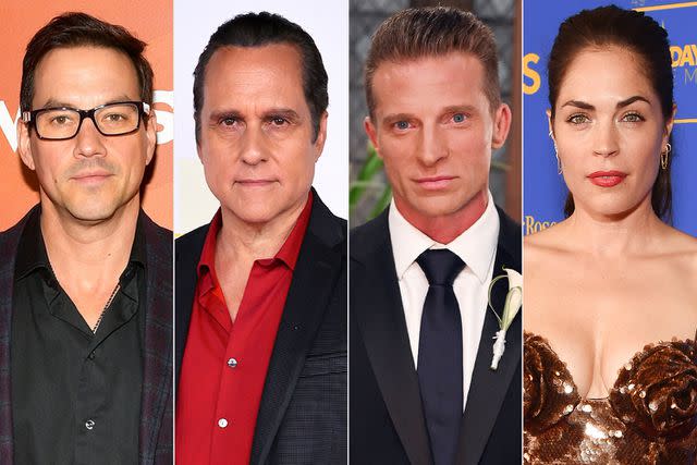 <p>Matt Winkelmeyer/WireImage; Kevin Winter/Getty Images; Scott Kirkland/ABC via Getty Images; Stewart Cook/CBS via Getty Images</p> From left; Tyler Christopher, Maurice Benard, Steve Burton and Kelly Thiebaud