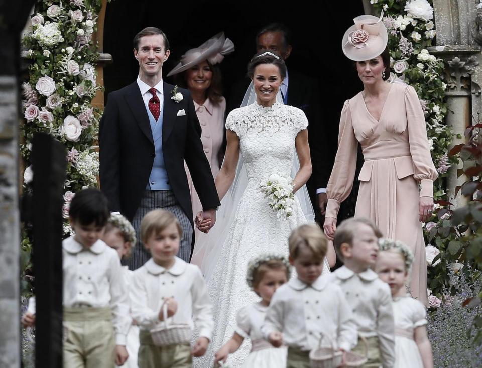 Stunning: The couple wed in May last year (Getty Images)