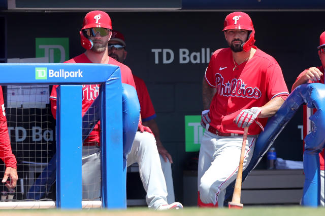 Castellanos Curse' continues as Nick Castellanos interrupts serious  conversation with first hit in Phillies jersey