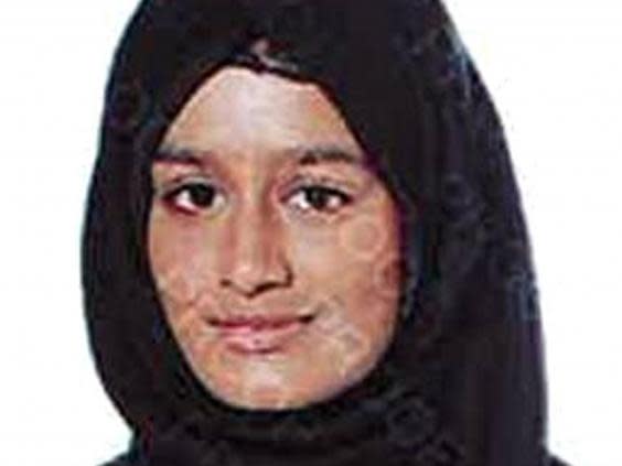 Shamima Begum, photographed as a teenager before she travelled to Syria (PA)