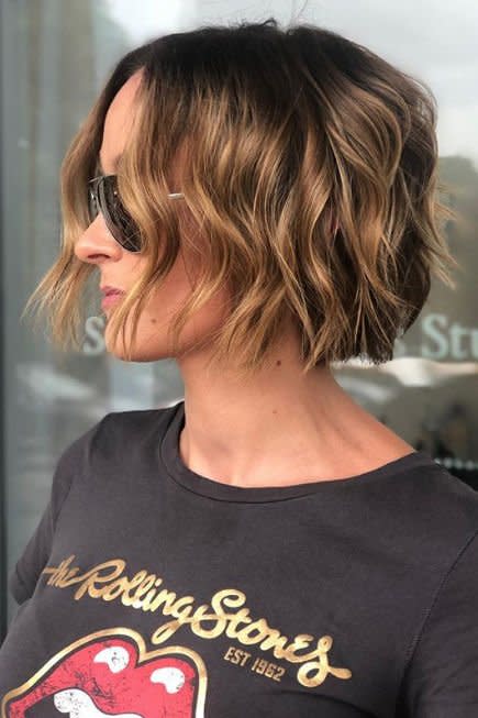 Caramel Balayage Bob