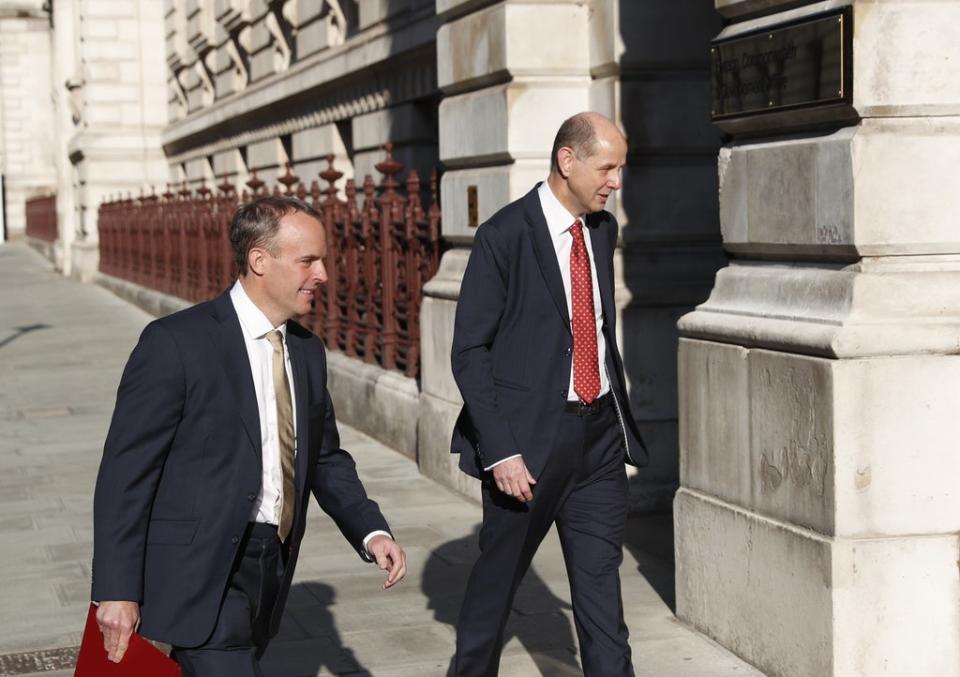 Sir Philip Barton, right, was also reportedly on holiday as Afghanistan fell (Alastair Grant/PA) (PA Archive)