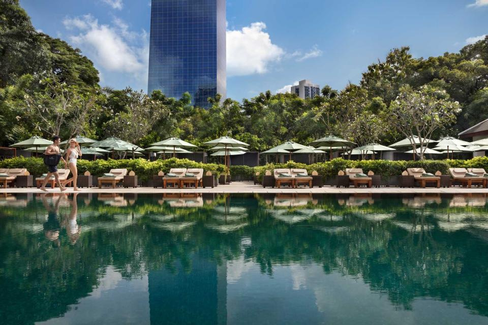 Pool at the Sukhothai hotel in Bangkok, Thailand