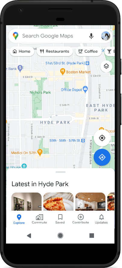 Google Maps community feed