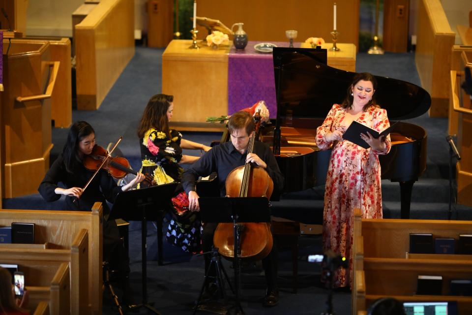 River Crossing Concerts: Jenny Ribeiro, Soprano, Hayne Kim, Violin, Ben Larsen, Cello, Slavina Zhelezova, piano. March 5, 2023