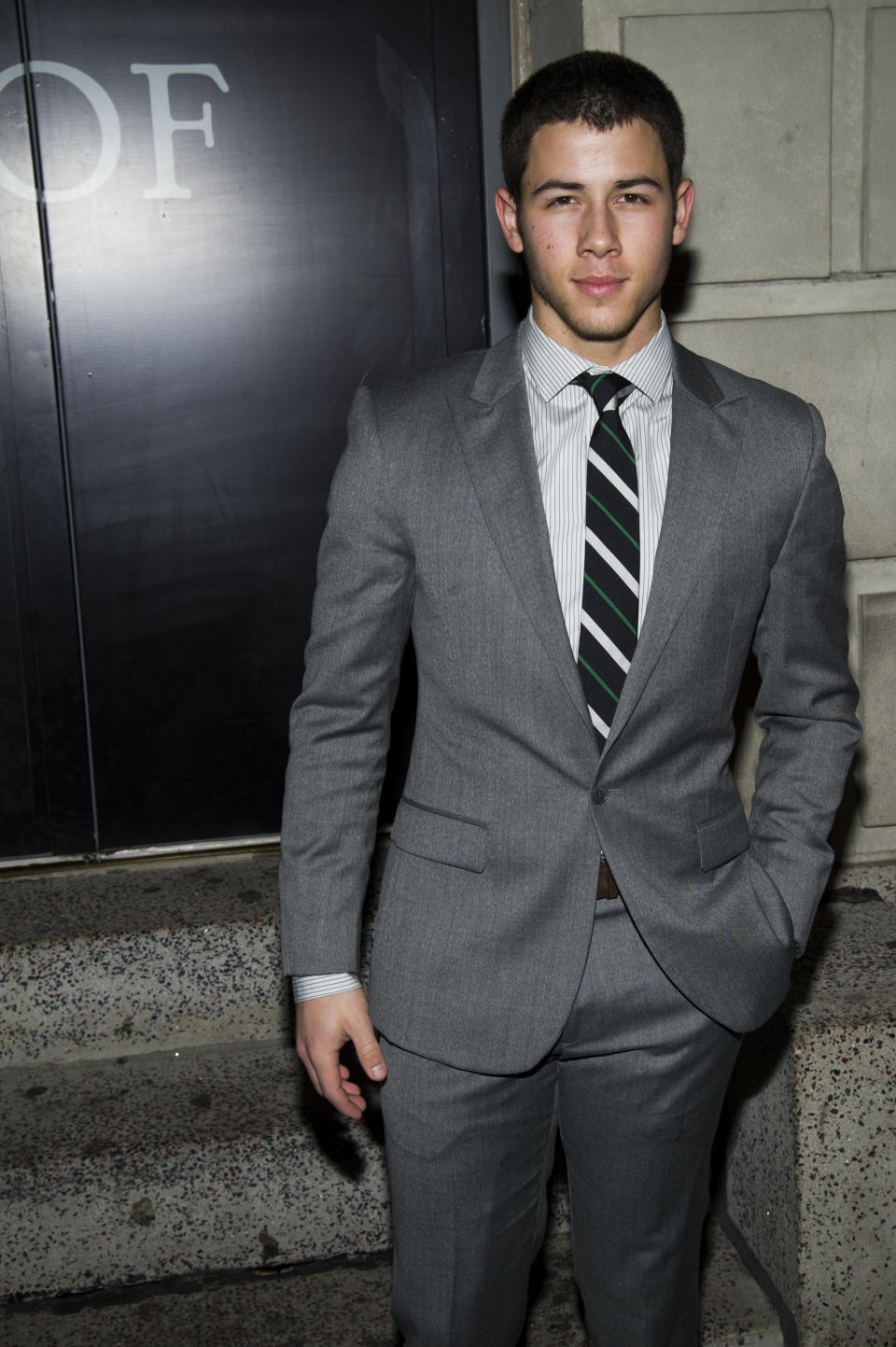 Nick Jonas attends the opening night performance of the Broadway play "Cat on a Hot Tin Roof" on Thursday, Jan. 17, 2013 in New York. (Photo by Charles Sykes/Invision/AP)