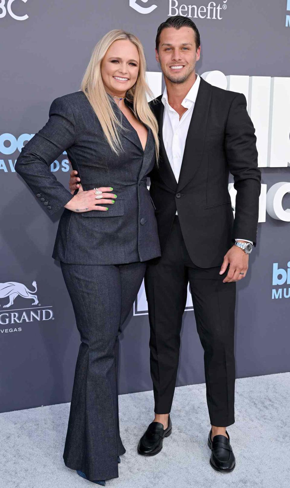 Miranda Lambert and Brendan McLoughlin attend the 2022 Billboard Music Awards at MGM Grand Garden Arena on May 15, 2022 in Las Vegas, Nevada