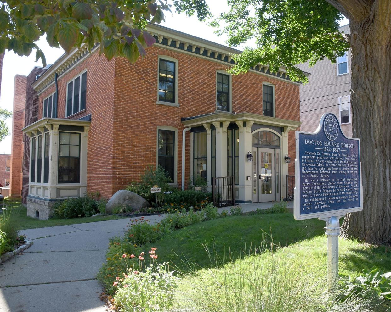 Dorsch Memorial Branch Library in downtown Monroe is shown. Dorsch is one of the 16 branches of the Monroe County Library System.