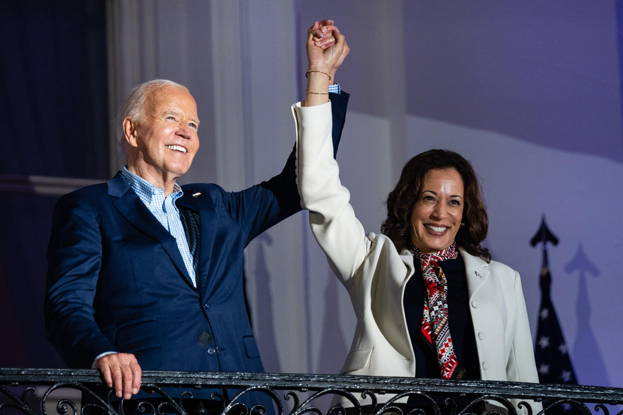 President Joe Biden and Vice President Kamala Harris have spent years raising money for their re-election campaign, and if he were to step aside — which he says he will not do — her potential bid would have little financial interruption. (Eric Lee/The New York Times)