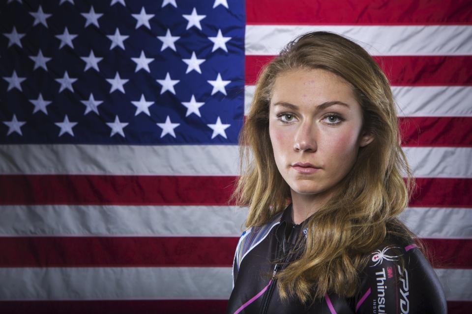 Olympic alpine skier Mikaela Shiffrin poses for a portrait during the 2013 U.S. Olympic Team Media Summit in Park City, Utah
