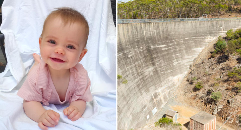 Kobi Sheperdson was attached to her father at the time of their death at the Whispering Wall, police say. Source: SAPOL/ Getty