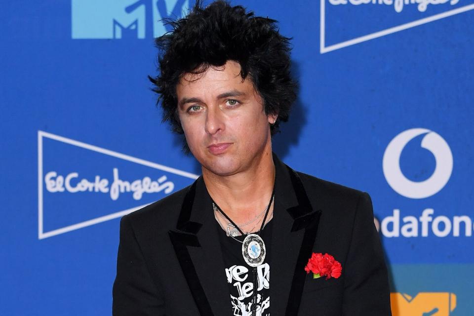 Green Day - Billie Joe Armstrong 26th MTV EMA, Press Room, Seville, Spain