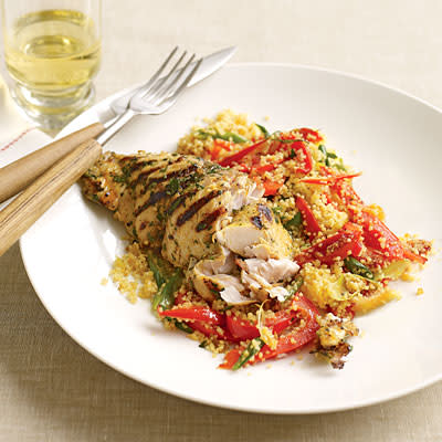 Citrus Fish with Bell Pepper Couscous