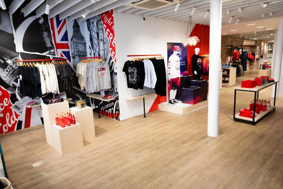 Inside the new Coca-Cola fashion store in Covent Garden (Coca-Cola)