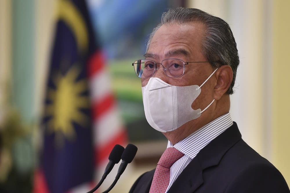 Prime Minister Tan Sri Muhyiddin Yassin said the decision to put the whole country under a lockdown until June 7 was necessitated by rapidly rising Covid-19 case numbers. — Bernama pic