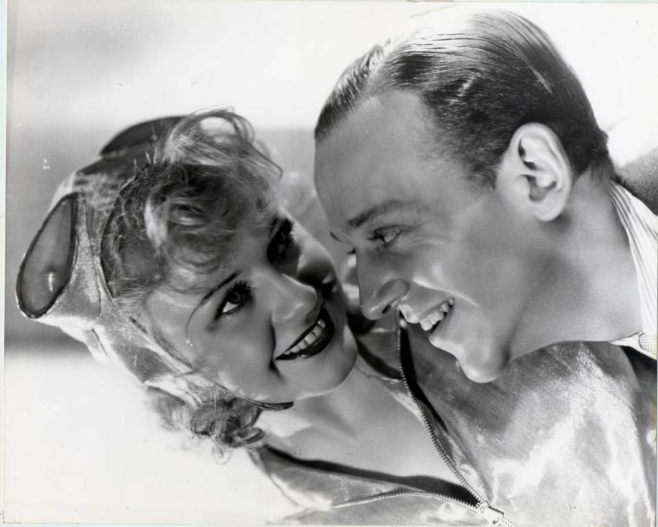 Famous dance partners, and fellow Midwesterners, Fred Astaire and Ginger Rogers.
