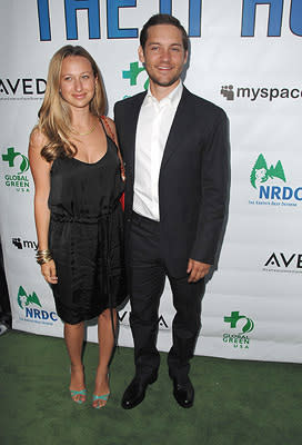 Tobey Maguire and fiancee Jennifer Meyer at the Los Angeles premiere of Warner Independent Pictures' The 11th Hour