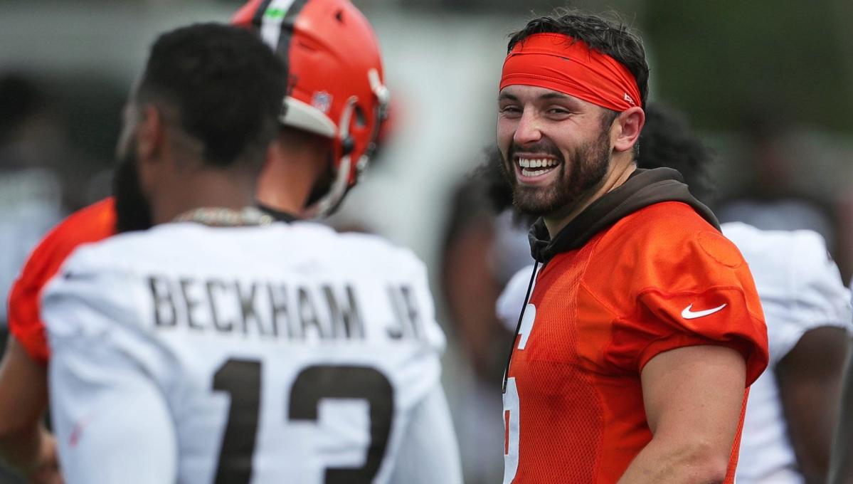 Odell Beckham's two-word response to Baker Mayfield's Panthers