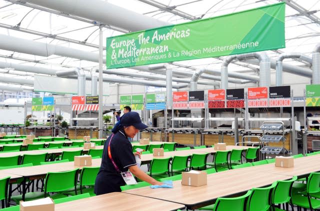 An Olympics food hall