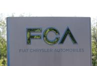 FILE PHOTO: A Fiat Chrysler Automobiles sign is seen at the U.S. headquarters in Auburn Hills, Michigan,