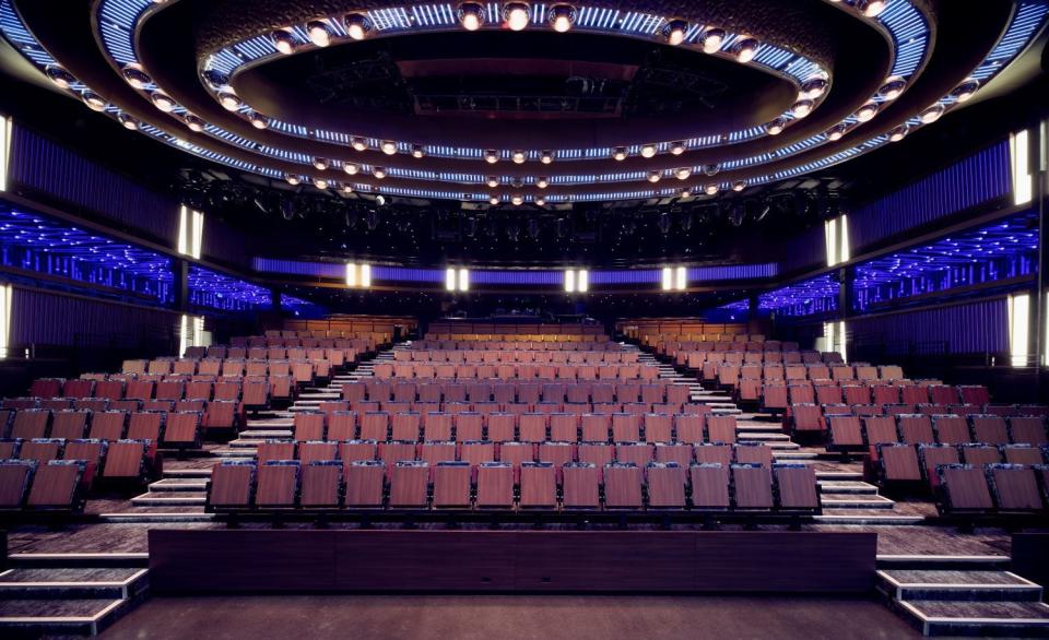 "Beetlejuice" performances take place in the ship's three-story onboard theater.
