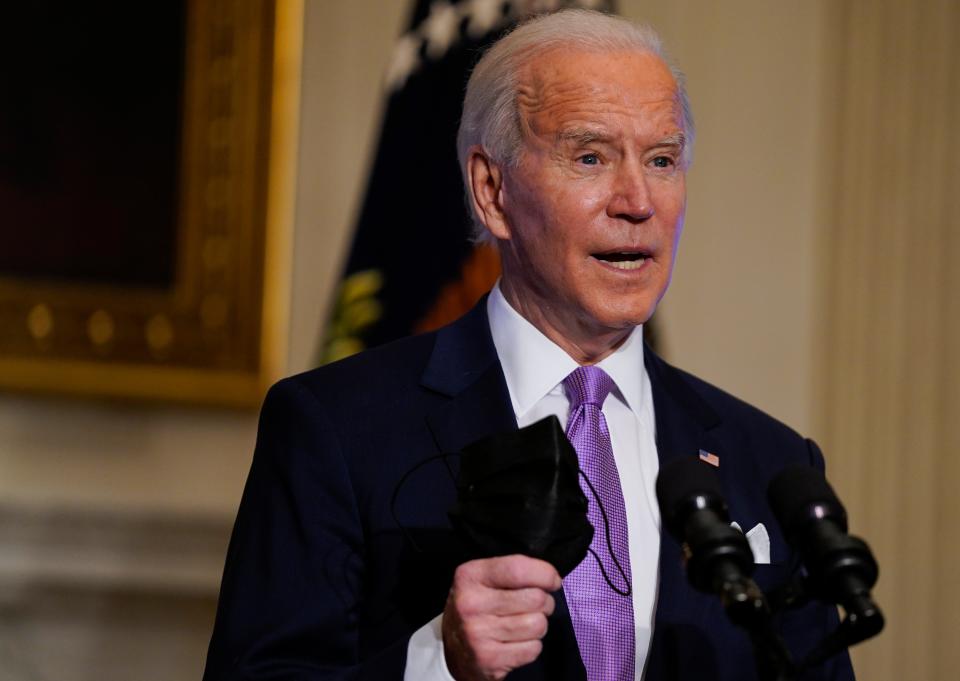 <p>Joe Biden announces the federal government has purchased an additional 200 million vaccines to arrive by summer</p> (AP)