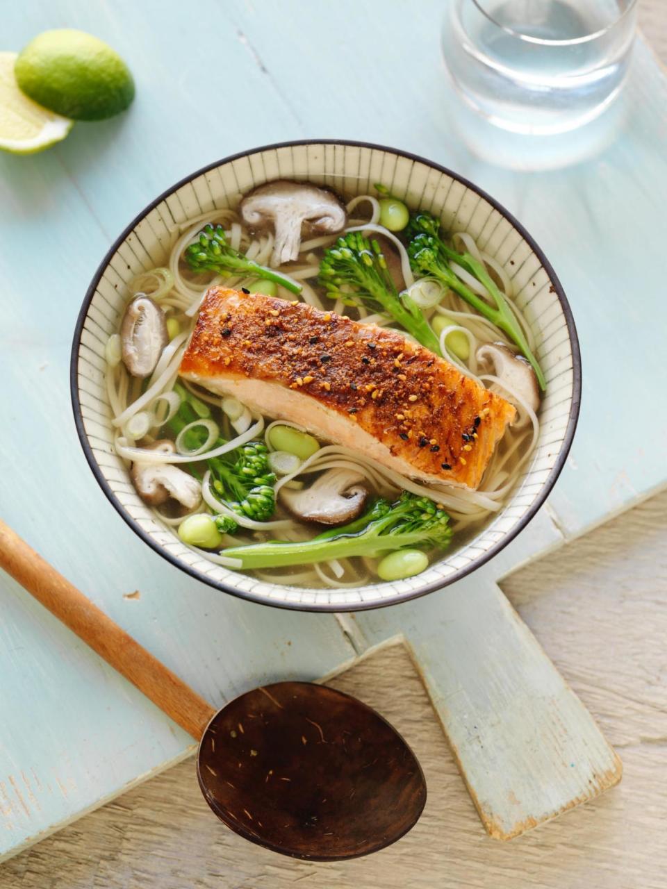 Salmon with shichimi togarashi