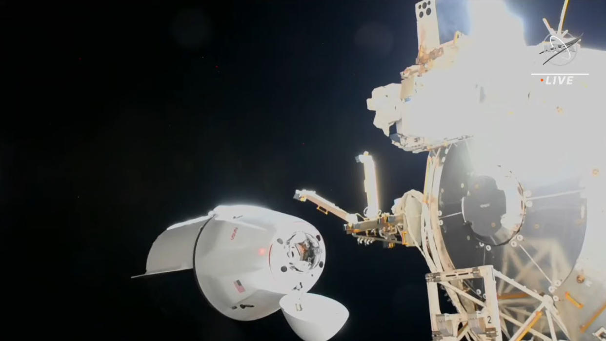  SpaceX CRS-27 Cargo Dragon spacecraft arrives at the International Space Station after a smooth ride. 