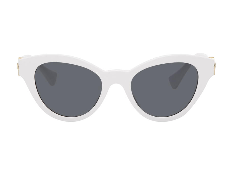 Versace White Cat-Eye Sunglasses