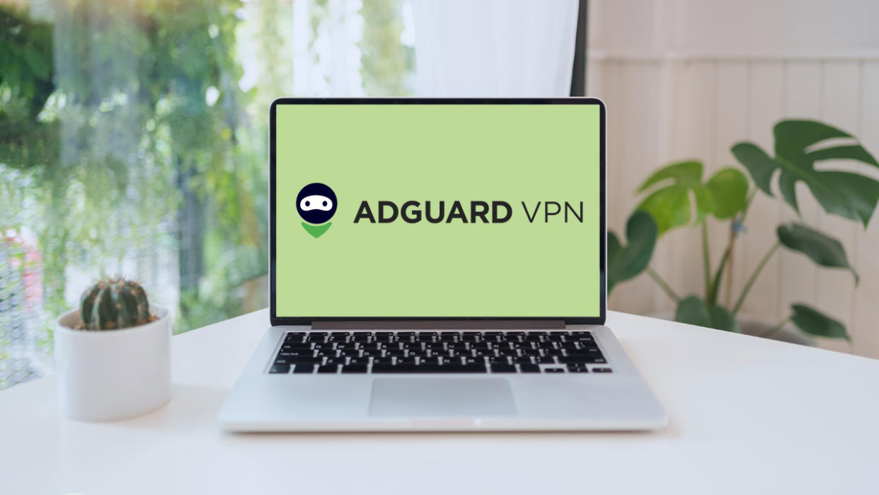  AdGuard VPN on a PC screen 