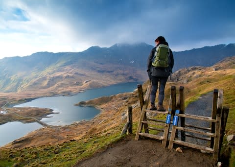 Hiking in Snowdonia - Credit: MICHAEL ROBERTS