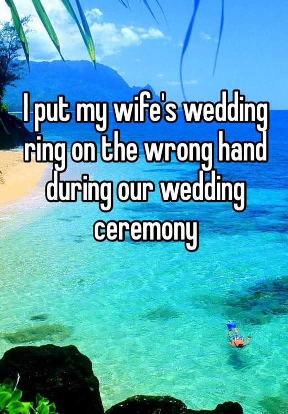 I put my wife