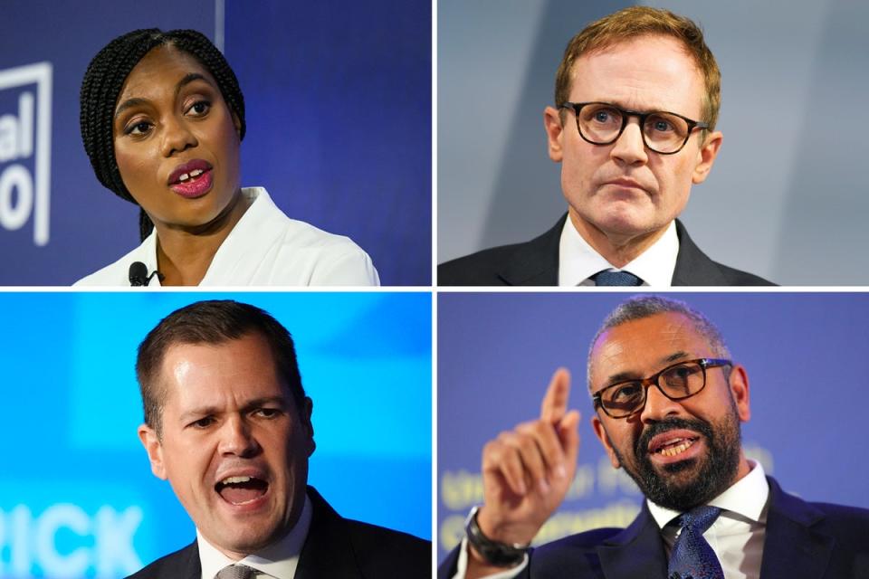 One of these four will be Conservative leader on November 2, but some think it is too late (Getty/PA)