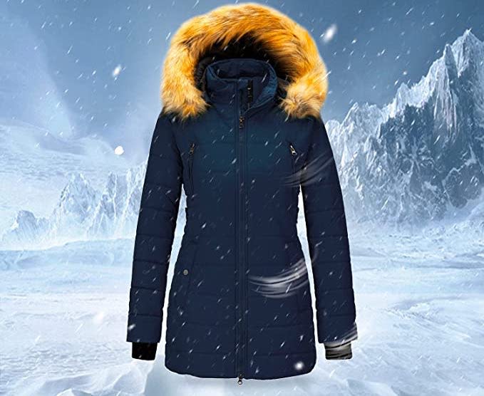 Save 39% on the Wantdo Women's Puffer Jacket with Hood. Image via Amazon.