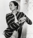 <p>Wallis Simpson, a twice divorced American socialite, received a stunning <a href="https://www.instyle.com/celebrity/royal-rocks-engagement-rings-princess-brides" rel="nofollow noopener" target="_blank" data-ylk="slk:19.77 carat emerald stone;elm:context_link;itc:0;sec:content-canvas" class="link ">19.77 carat emerald stone</a> set in a Cartier ring from the Duke of York. </p>