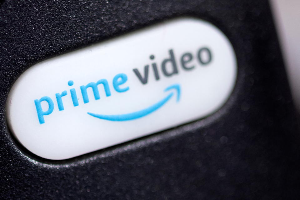 The Prime video logo is seen on a TV remote controller in this illustration taken January 20, 2022. REUTERS/Dado Ruvic/Illustration