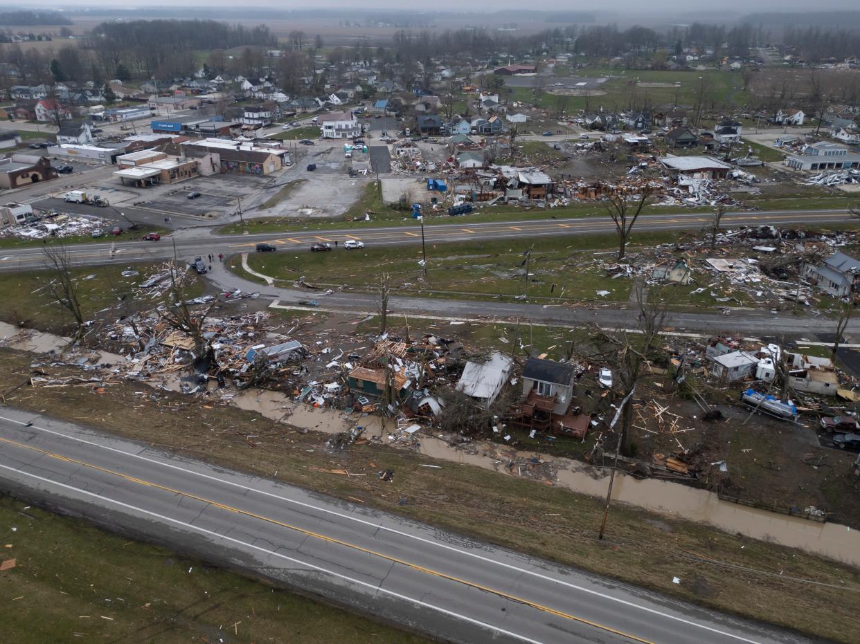 An overnight tornado caused significant damage to the Lakeview, Ohio community.