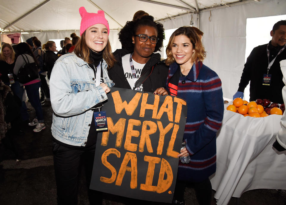 Sophia Bush, Uzo Aduba, and America Ferrera